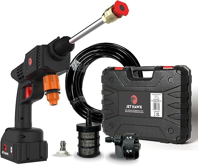 jet hawk portable cordless pressure washer