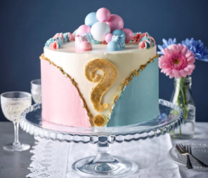 gender reveal cake